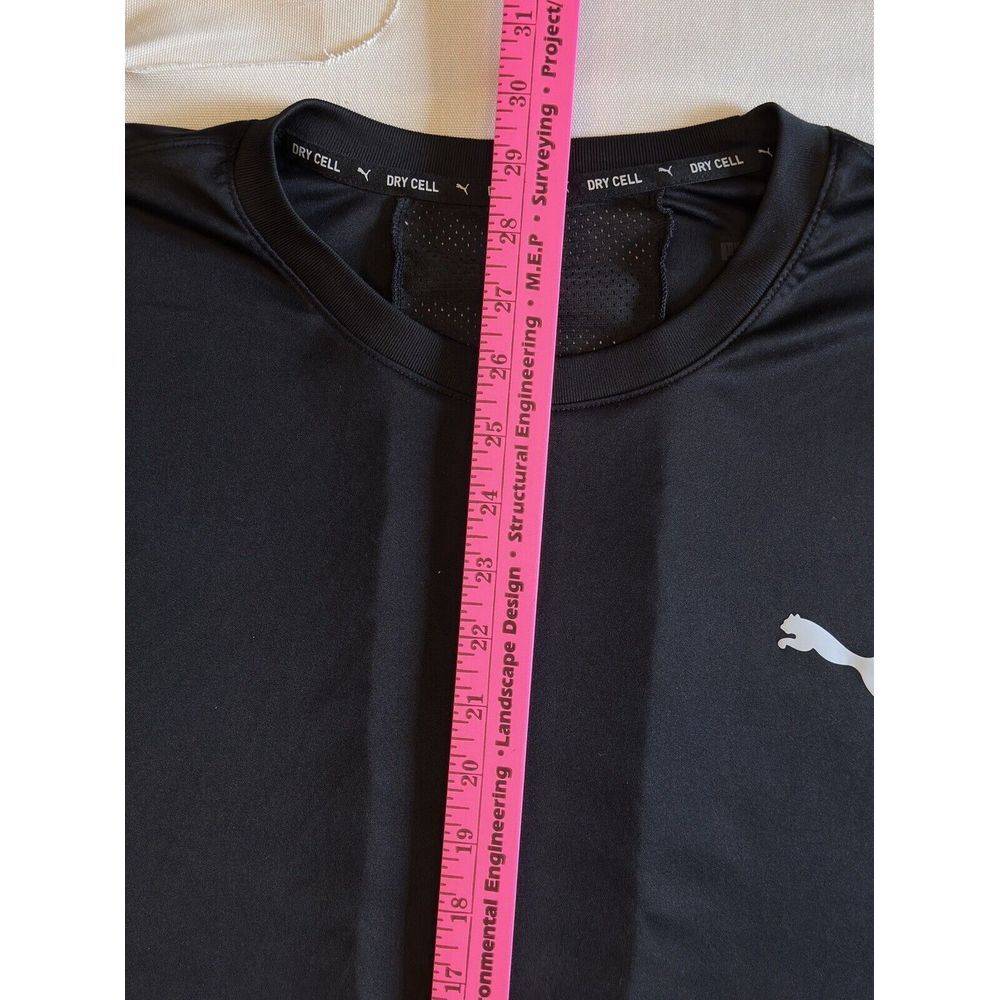 Puma Training DryCell Athletic Knit Shirt Men's Size XXL Black Short Sleeve - Picture 7 of 8
